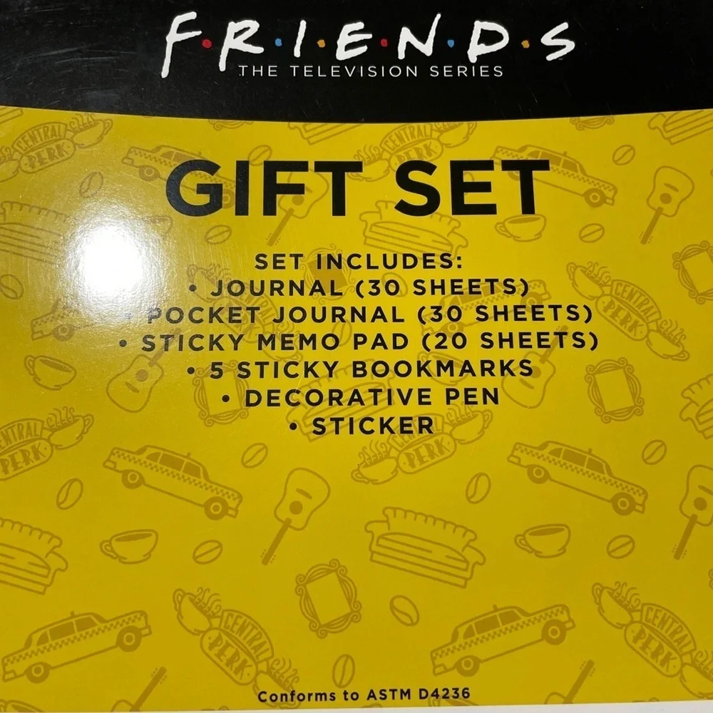 Friends Tv Show Gift Set Journal Bookmarks Pen Sticker Christmas Turkey